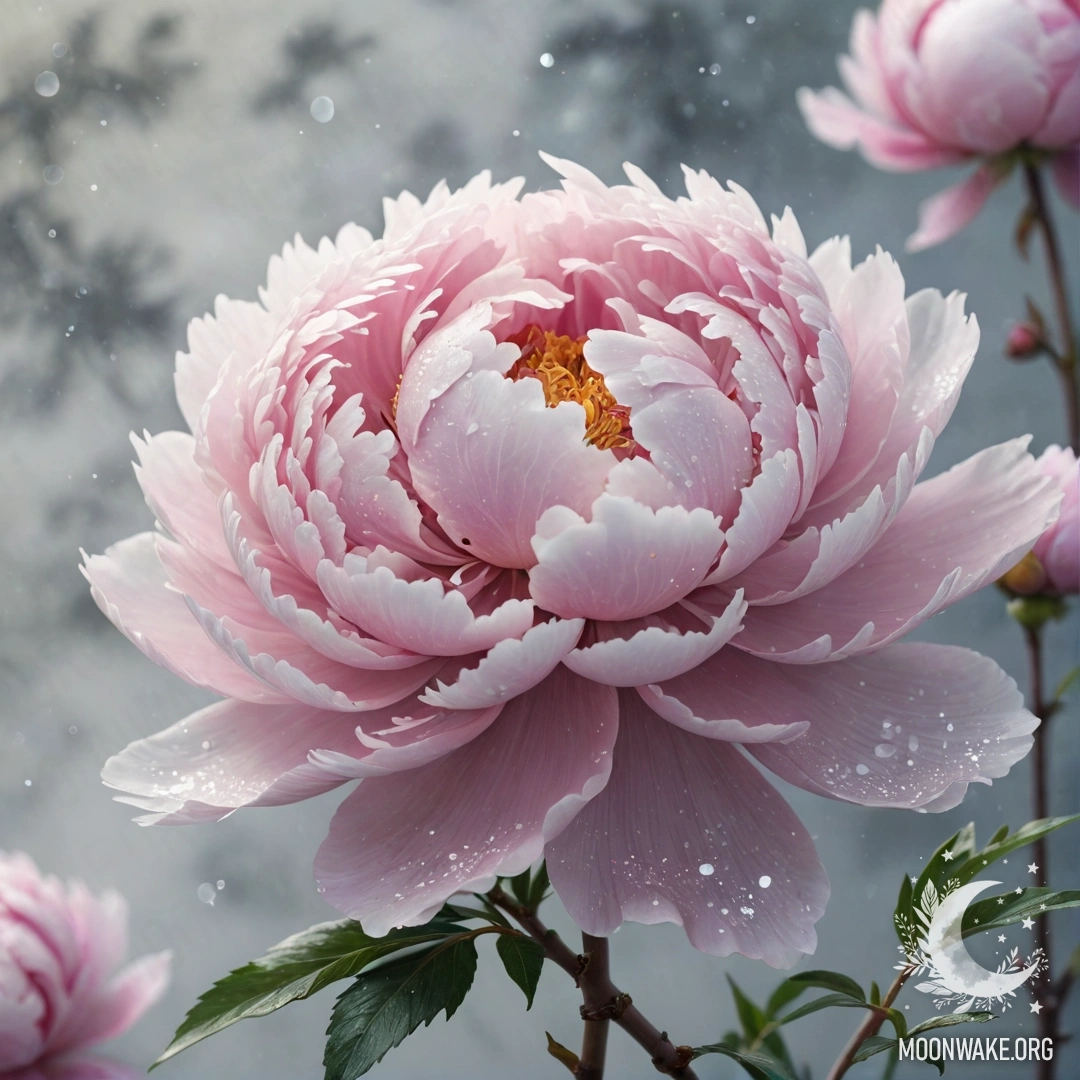 Букет вереска цвета шалфея, освещенный солнечными лучами.