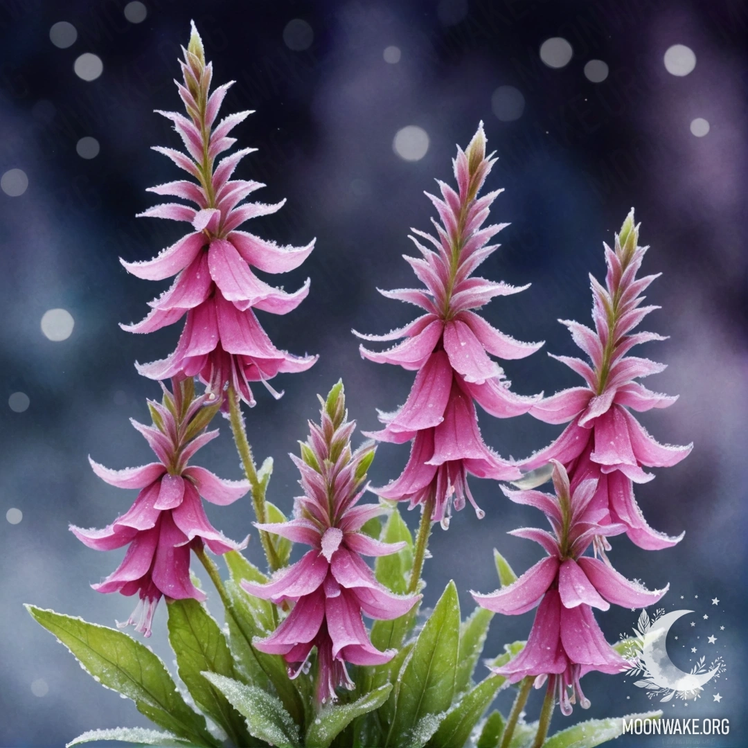 Красивая голубая камелия, лежащая в морозной корзине.