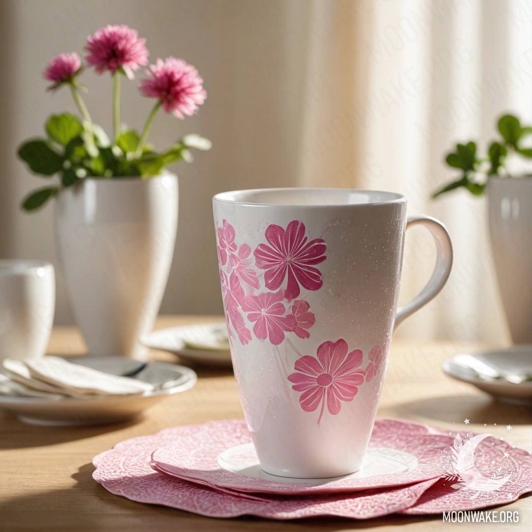 Небольшой мешочек из мешковины с фиалками на обветшалой деревянной стене, освещенный гирляндой.