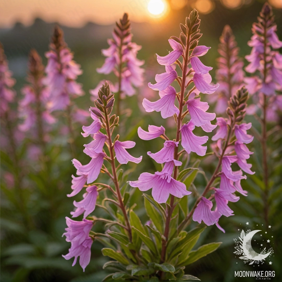 Спокойная гвоздика, украшенная каплями росы на закате, с блестками пастельных цветов.