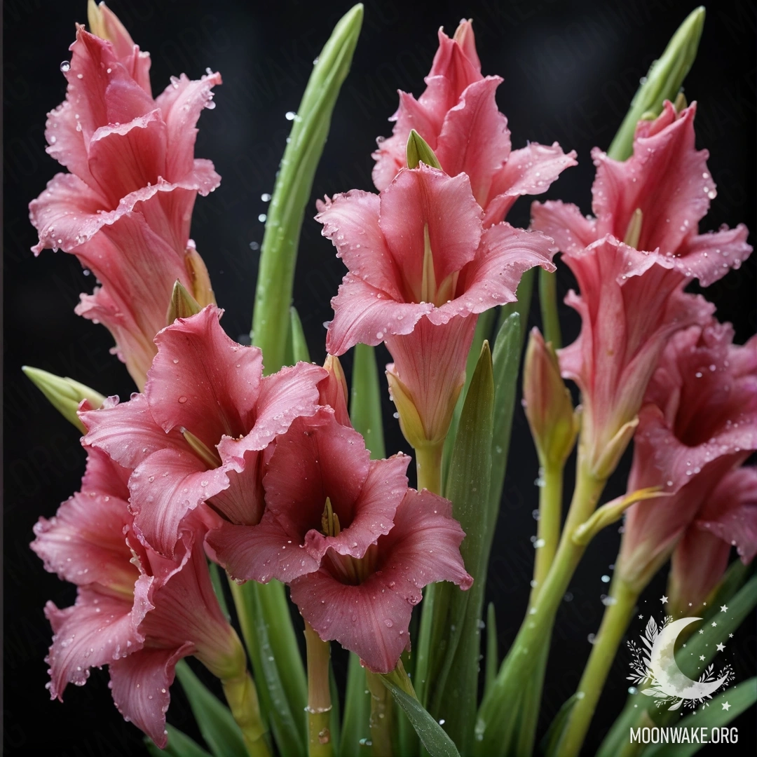 Нежная гвоздика, окружённая морозом, украшенная стразами оливкового цвета.