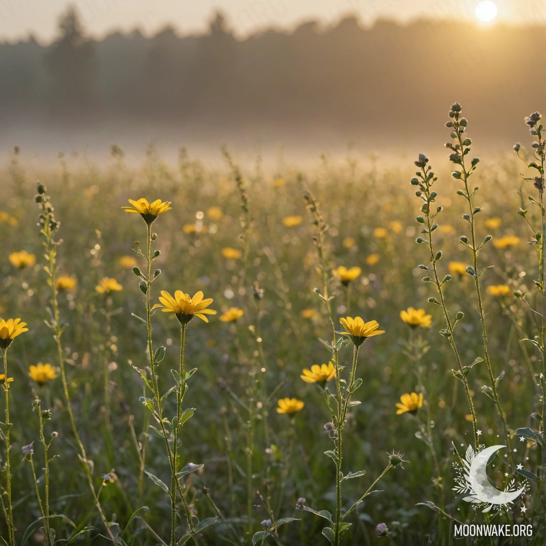 Спокойный цветок дельфиниума, украшенный каплями росы ночью.