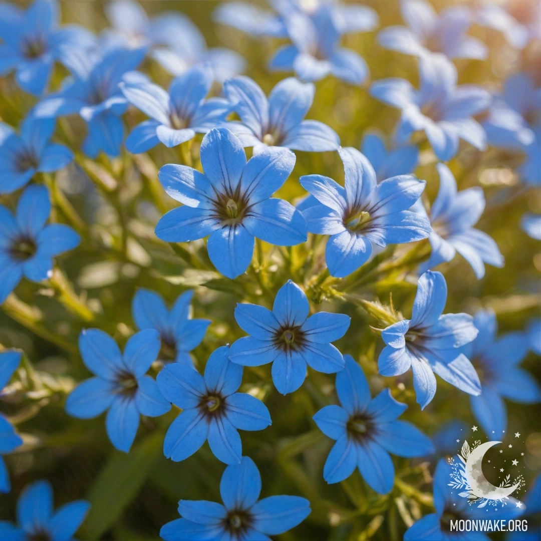 Фуксиевый папоротник, покрытый инеем, освещенный солнечными лучами