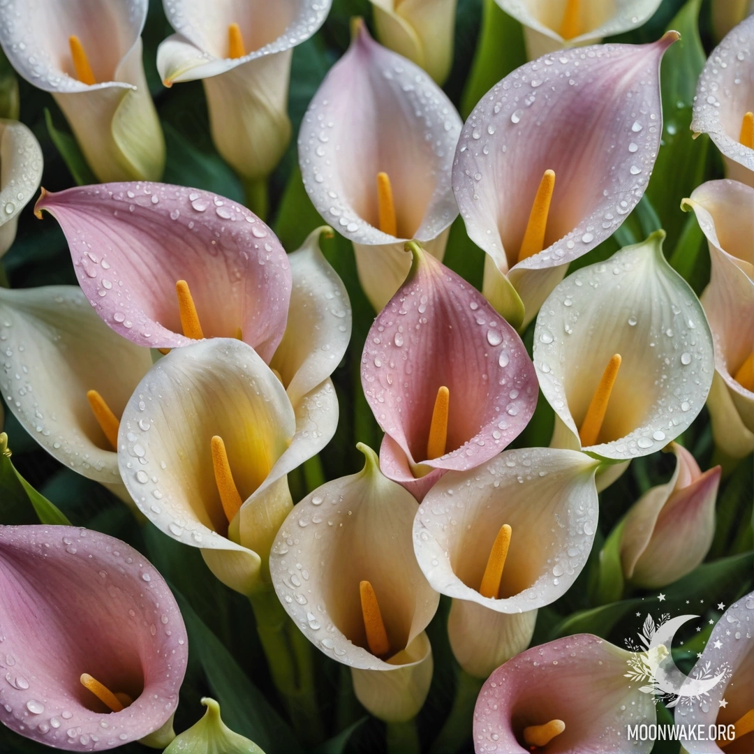 Узоры спокойных гиацинтов в золотых тонах, вдохновленные стилем УКИЁ-Э.