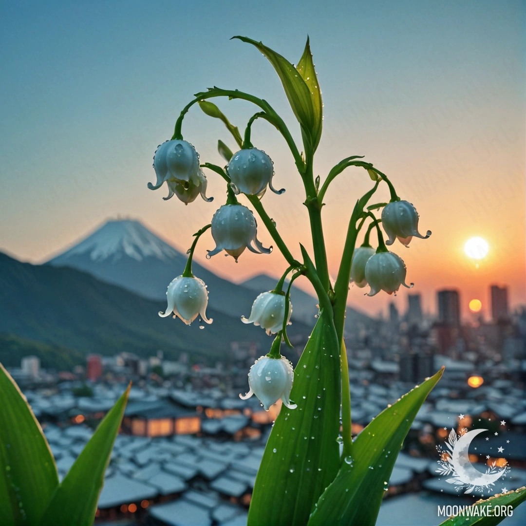 Спокойный пейзаж вереска в тумане ночью под небесно-голубым оттенком с блестками.