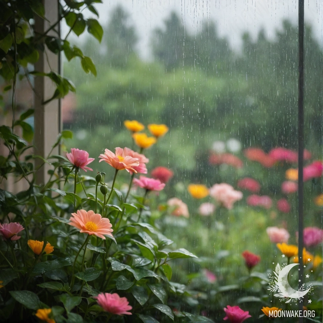 Уютное кресло с одеялом и букетом цветов на нем на фоне обшарпанной стены.