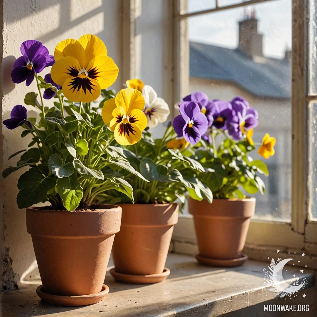 Грунтовая дорога, украшенная корзиной с цветами, окружённая деревьями на закате.