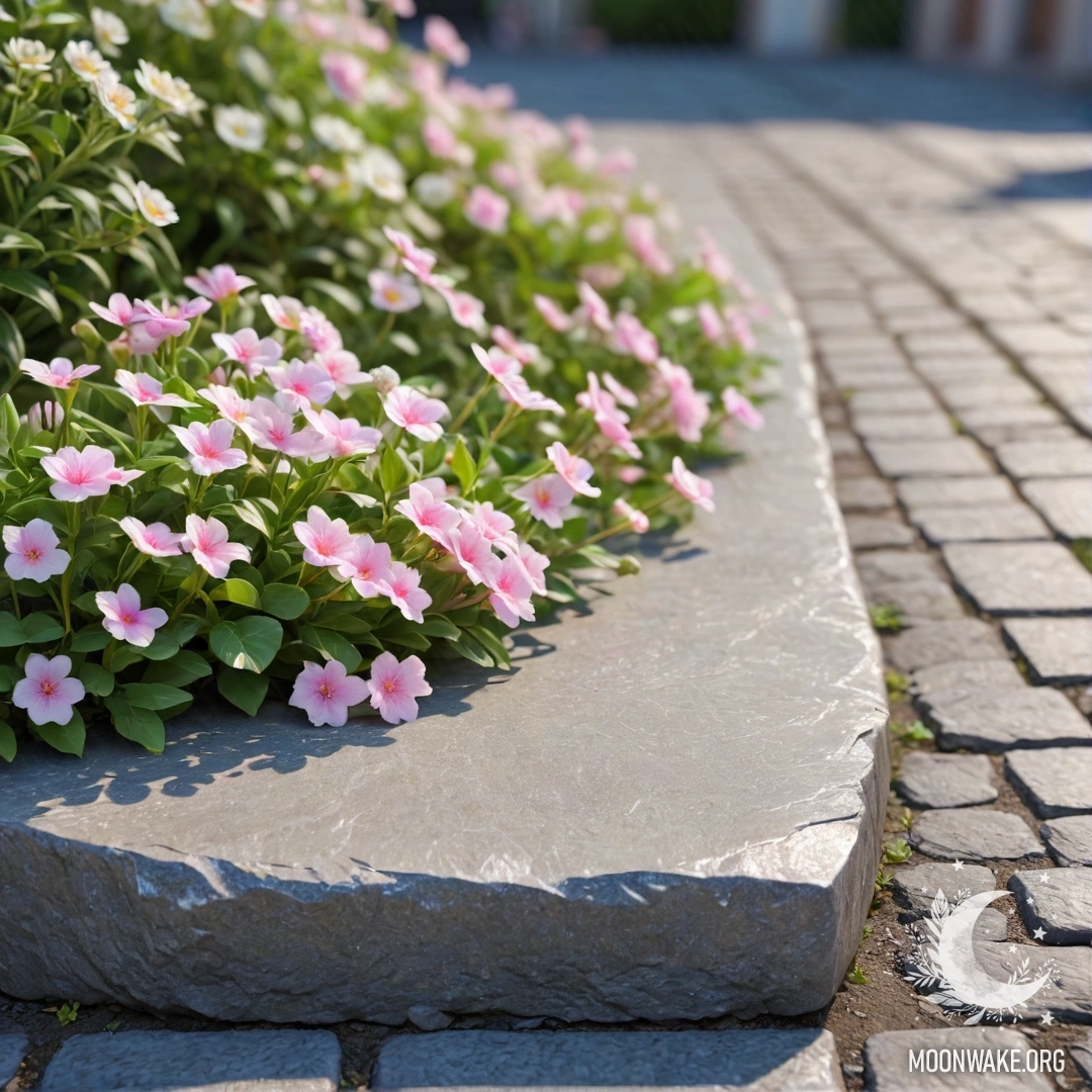 Мешочек из мешковины, наполненный анютиными глазками, висящий на потрескавшейся деревянной стене с гирляндой огней.