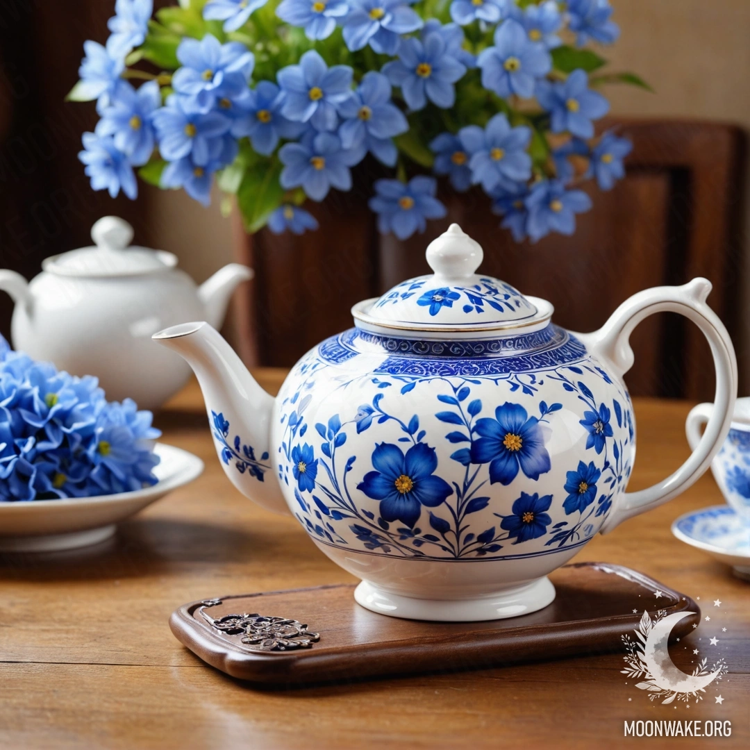 Старый каменный бордюр, украшенный маленькими белыми и розовыми цветами на фоне закатного неба.