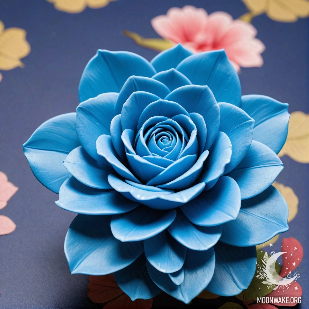 Красивая роза, выполненная из резины с нежными резиновыми лепестками.