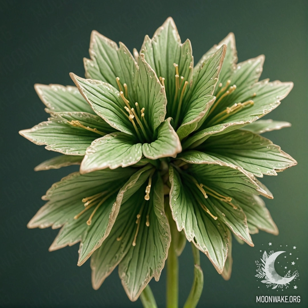 Прекрасно выполненная скульптура цветка из дерева.