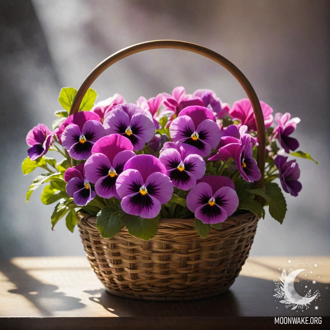 Нежная лобелия, покрытая инеем и сверкающими блестками.