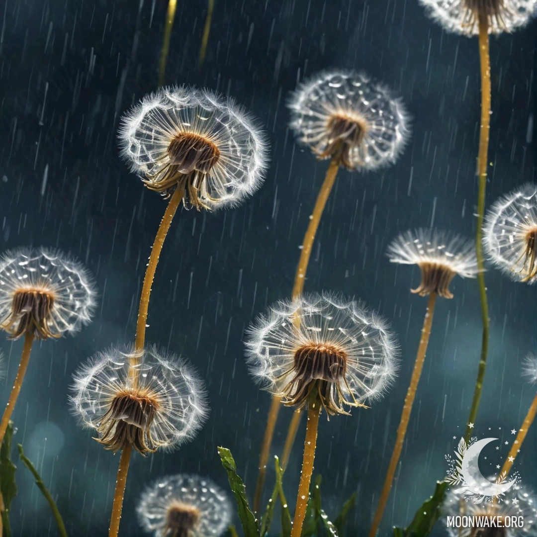 Красивая золотая камелия в вазе, окруженная туманом и дождем.