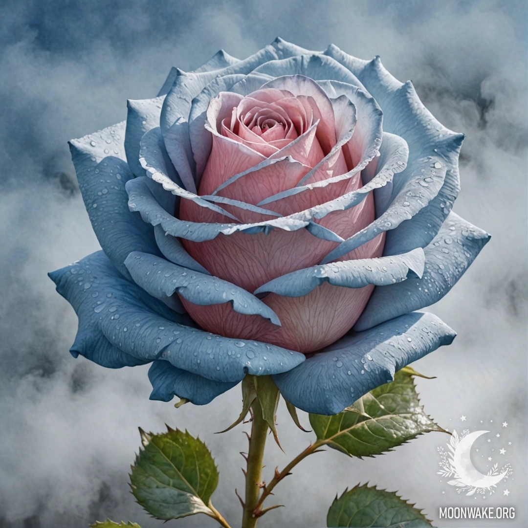 Нежный пейзаж, окутанный туманом, создающий таинственную атмосферу.