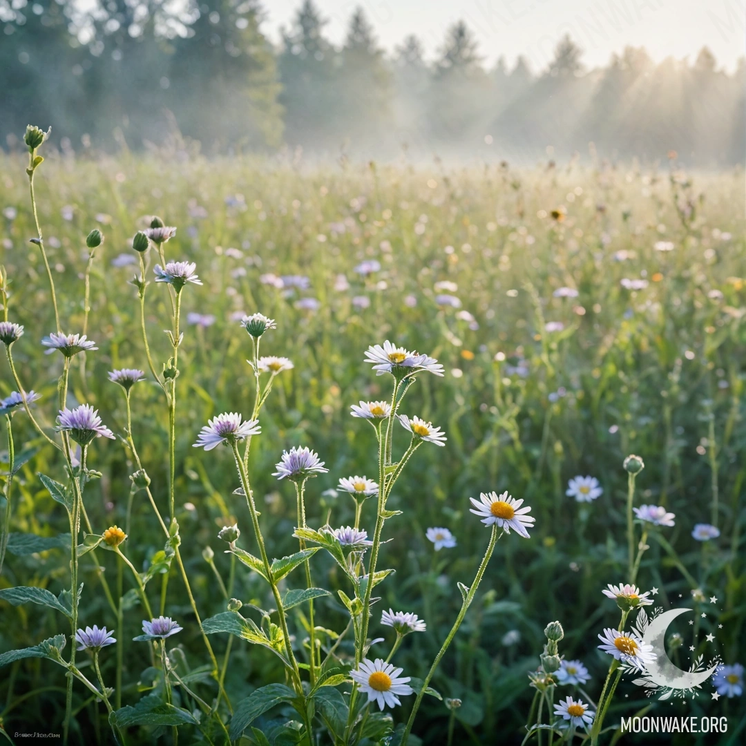 Минималистичное изображение оливковых флоксов, освещённых солнечными лучами.