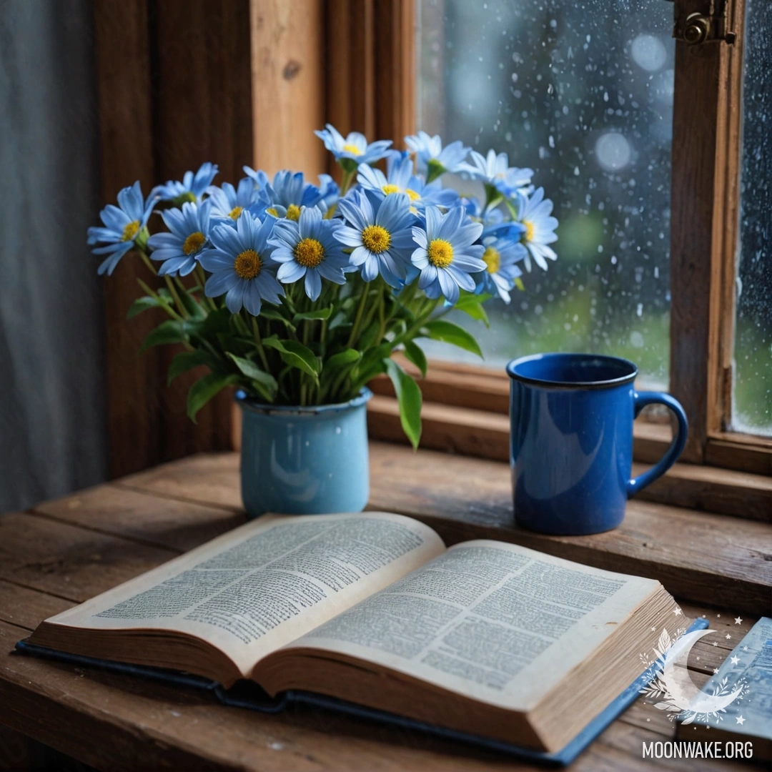 Небольшой мешочек из мешковины с ирисами висит на потертой деревянной стене на закате.