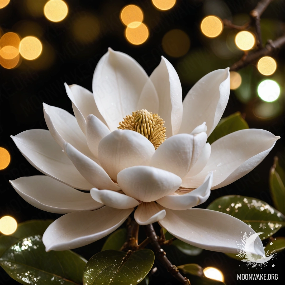 Романтичная гвоздика с каплями росы, освещенная солнечными лучами.