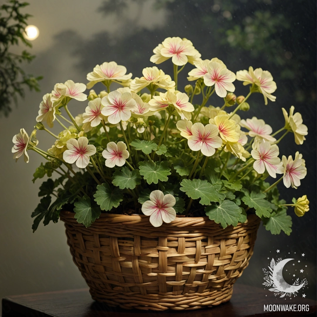 Романтическая гвоздика, окутанная туманом, на фоне золотых лучей света.