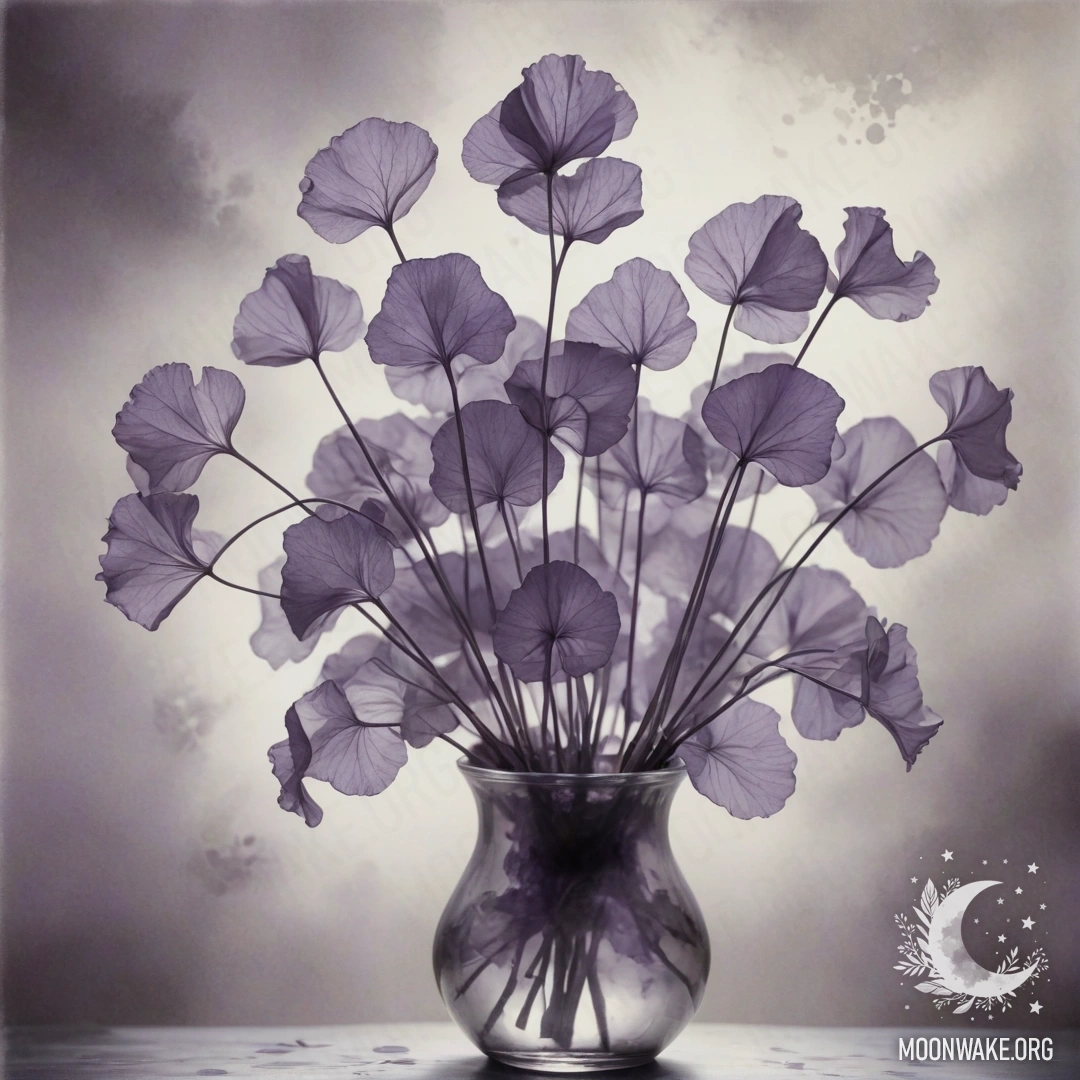 Нежный образ красных ромашек в туманной атмосфере с солнечными лучами.