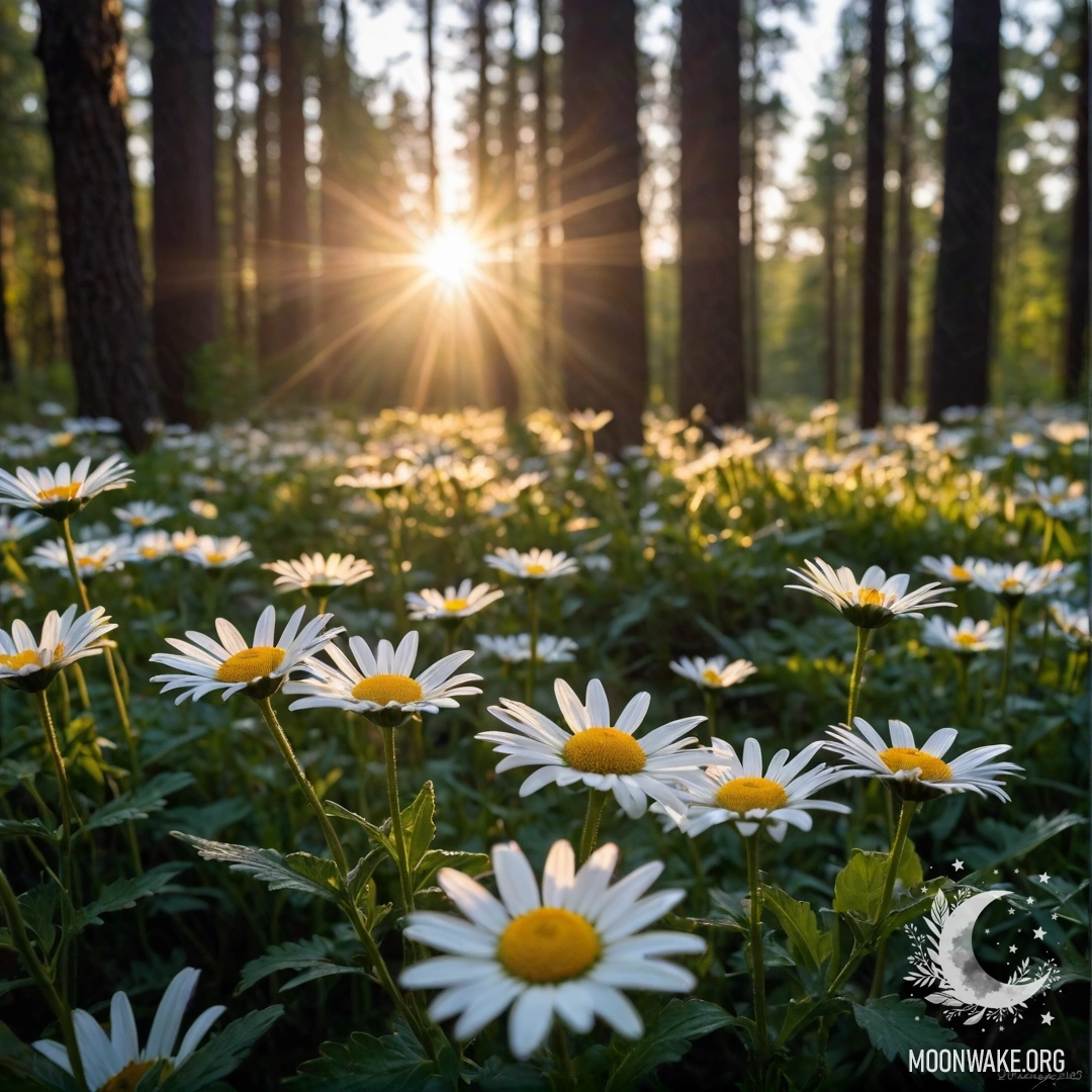 Потёртая дверь, украшенная ветками и цветами на закате.