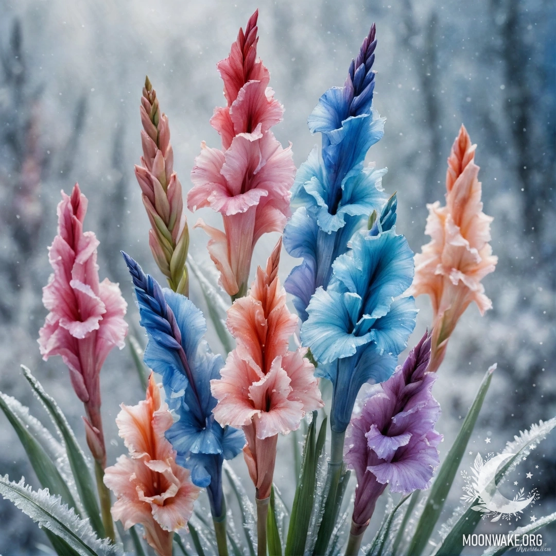 Желтая гвоздика нежно цветет на фоне туманной атмосферы, вызывая ощущение романтики.