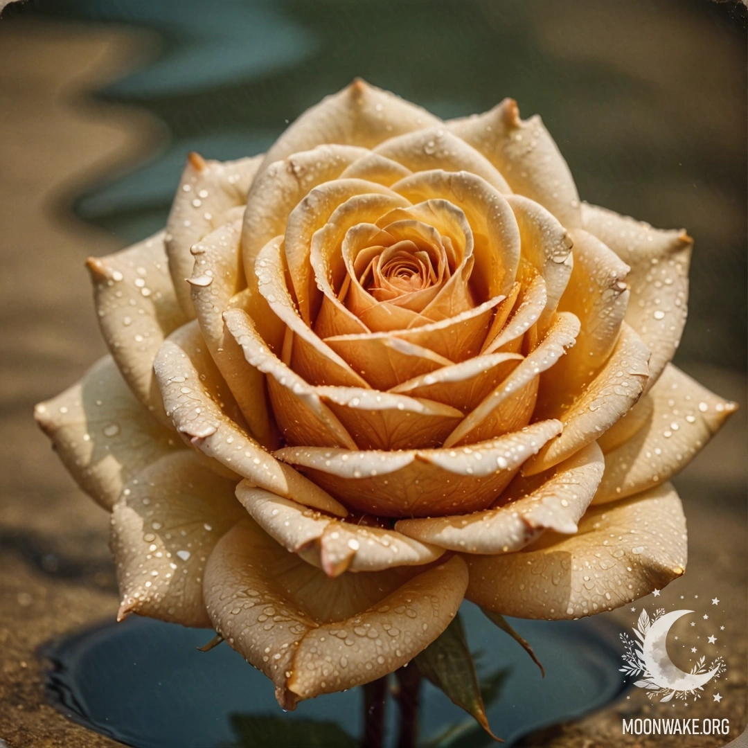 Умиротворяющий пейзаж с мирной водой, отражающей мягкий свет.