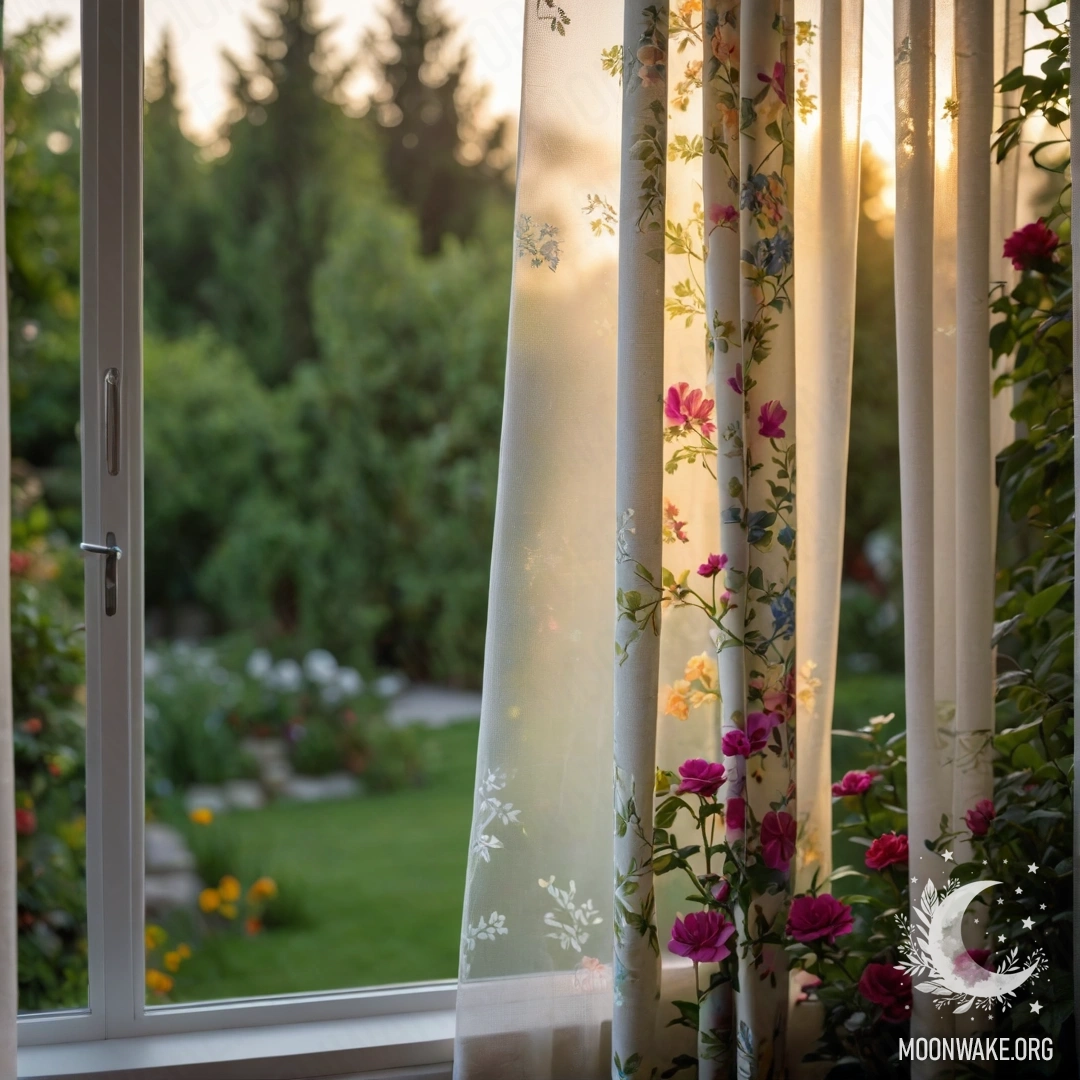 Стул у ветхой стены, на котором лежит плед и букет цветов под дождем.