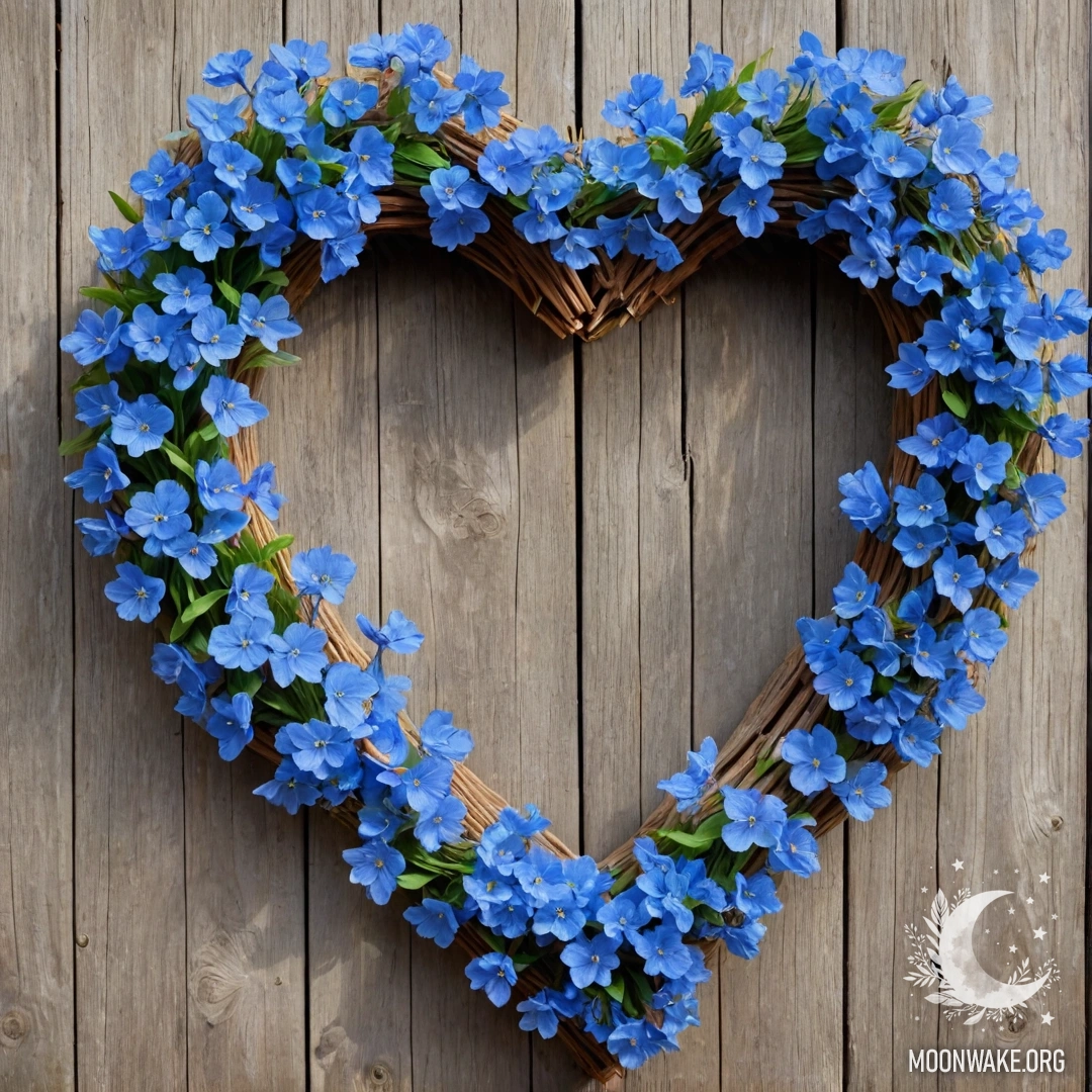 Старомодная пастельная синяя ваза с белыми и розовыми цветами на фоне белой стены, окутанной туманом.