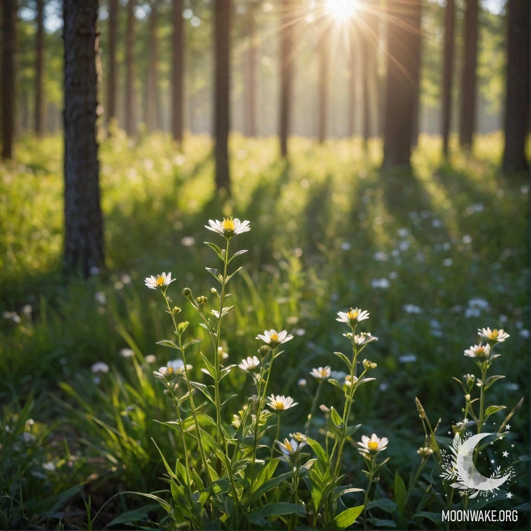 Крупный план нежных полевых цветов на фоне мягкого боке.
