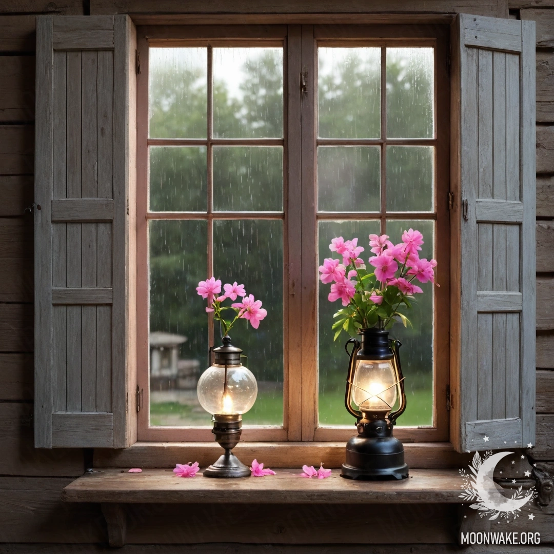 Крупный план нежных ромашек, освещенных закатом в лесу.