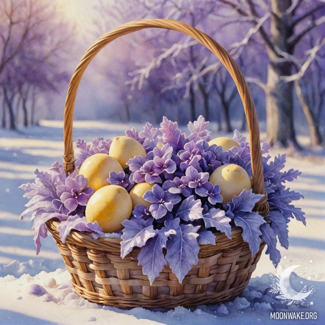 Нежный цветок гладиолуса окружен туманом на закате, украшен мелкими блестками пастельных оттенков.