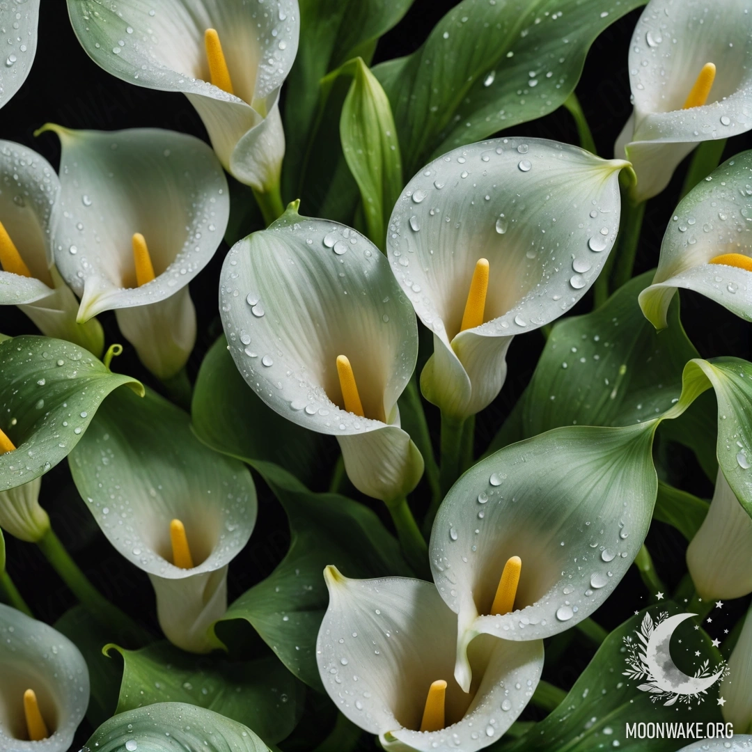 Нежный гиацинт, украшенный каплями росы, сияющий на закате.