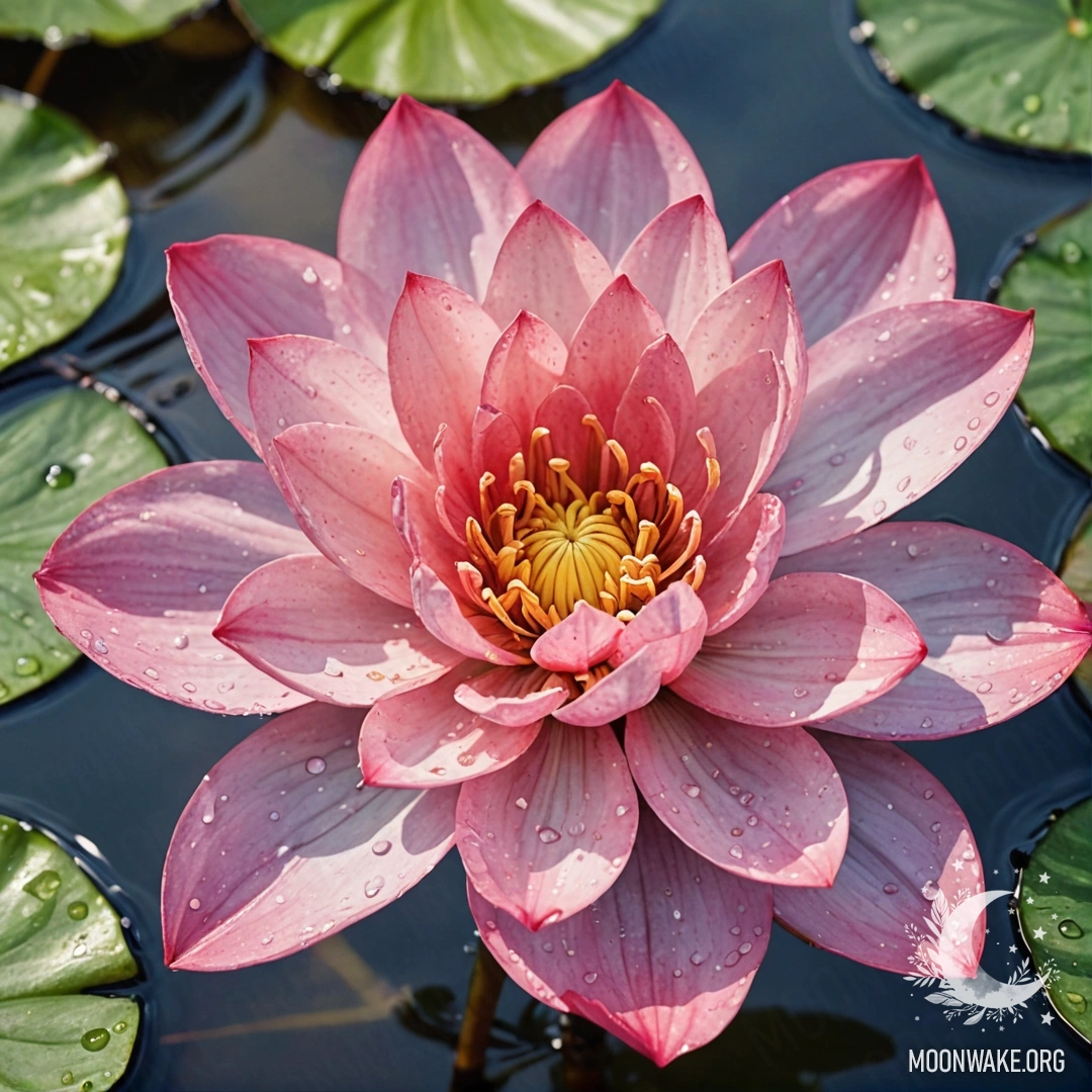 Спокойная водная сцена, отражающая нежную красоту природы.