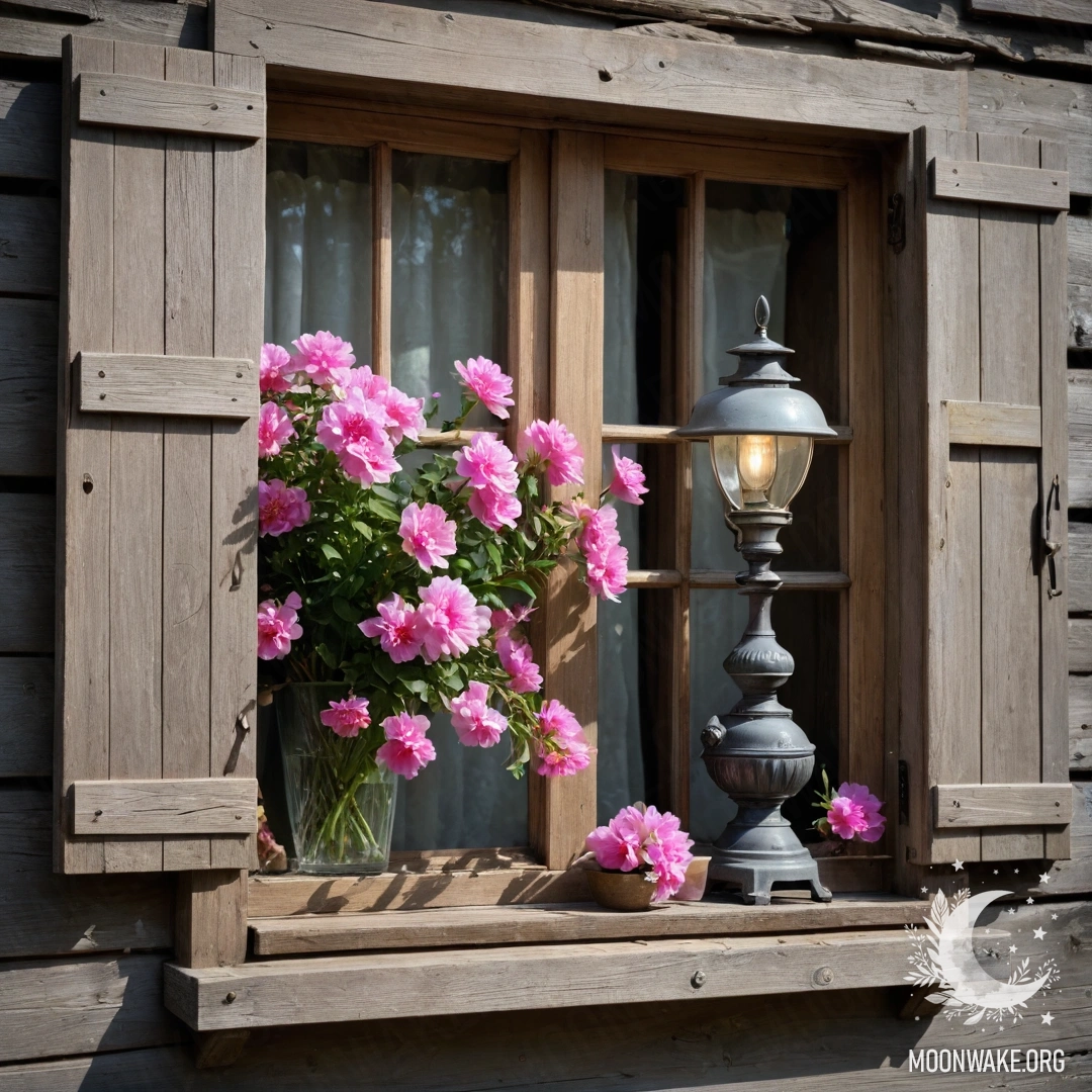 Кучка винтажных книг с букетом роз в саду.